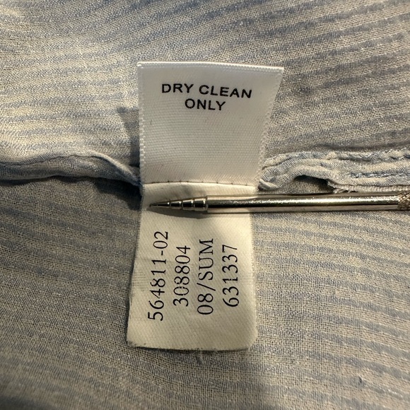 Banana Republic Light Blue Ruffle Blouse - Picture 7 of 7